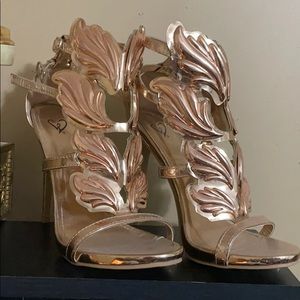Gold heels